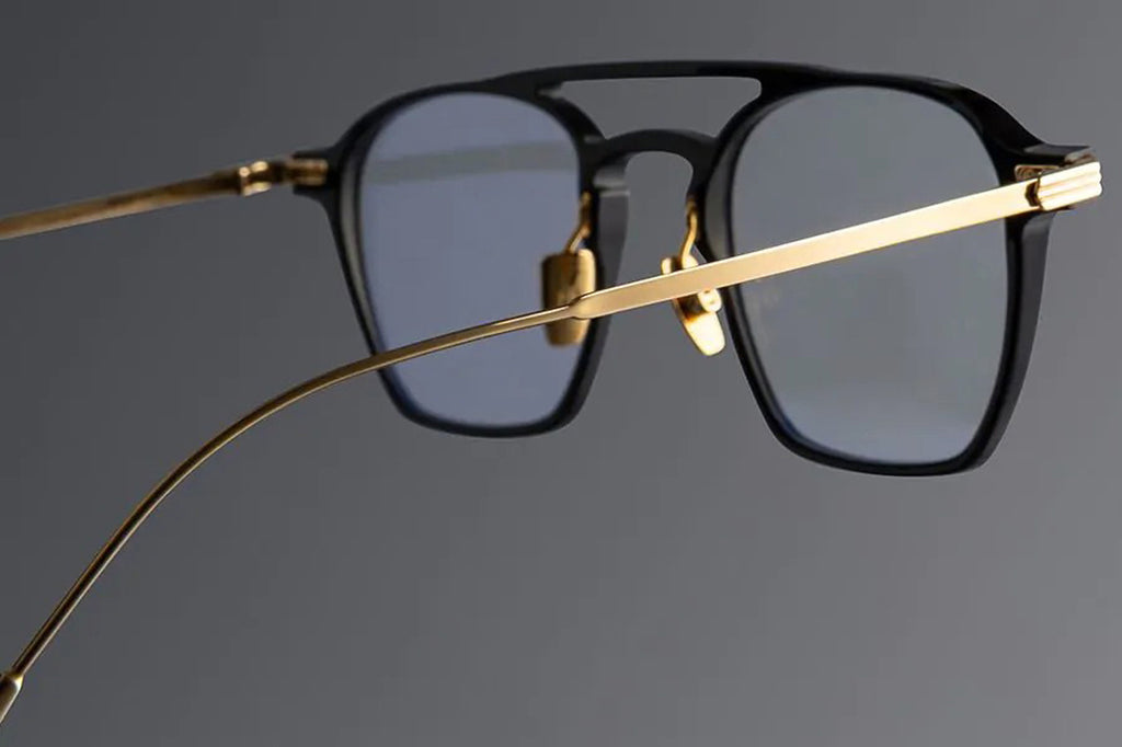 Cutler & Gross - 0009 Eyeglasses Black on 24K Yellow Gold