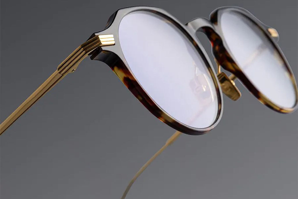 Cutler & Gross - 0008 Eyeglasses Havana on 24K Yellow Gold