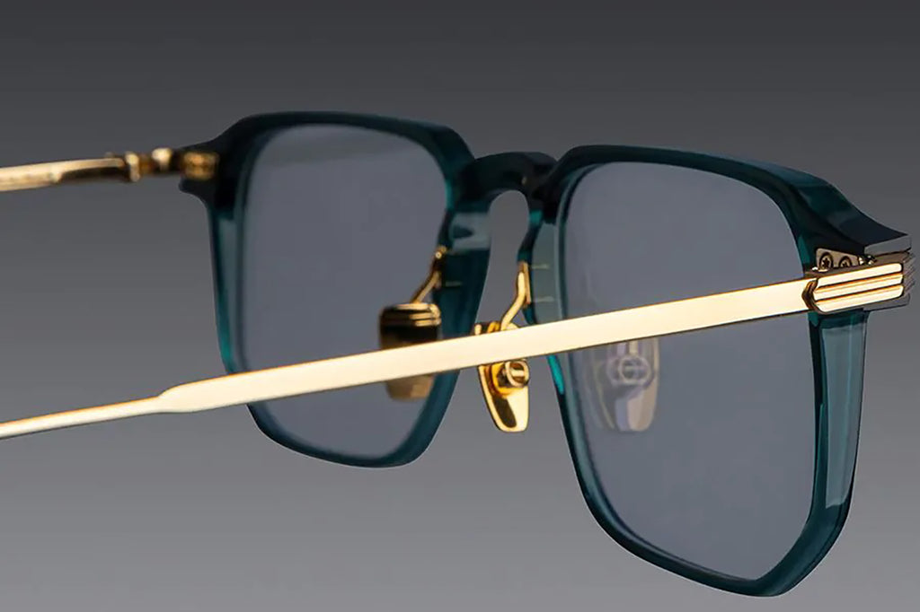 Cutler & Gross - 0007 Eyeglasses Green on 24K Yellow Gold