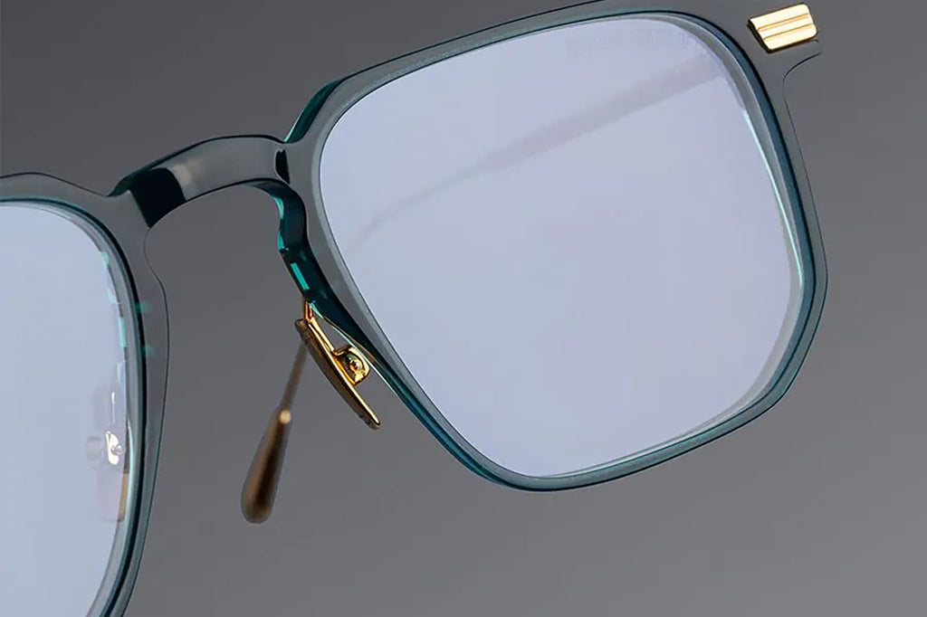 Cutler & Gross - 0007 Eyeglasses Green on 24K Yellow Gold