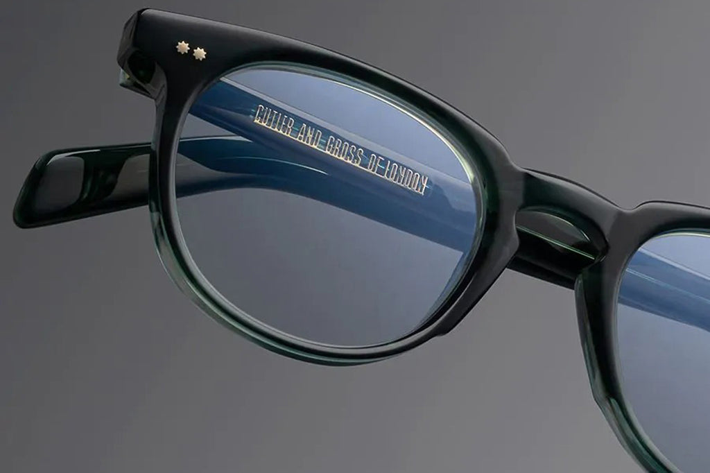 Cutler & Gross - GR09 Eyeglasses Striped Dark Green