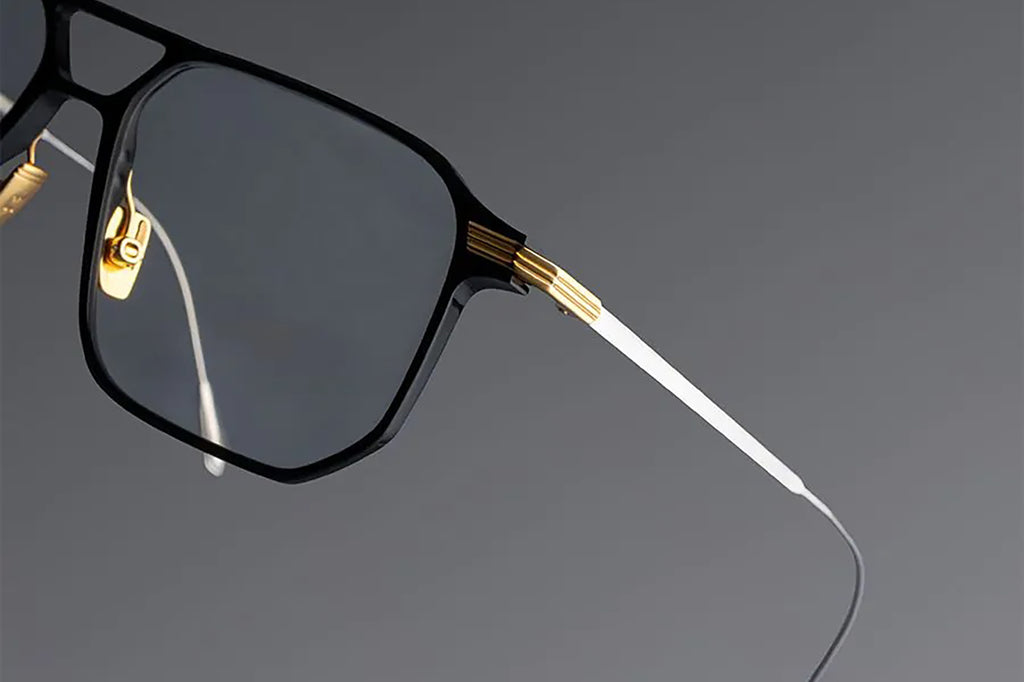 Cutler & Gross - 0006 Eyeglasses Black on 24K Yellow Gold