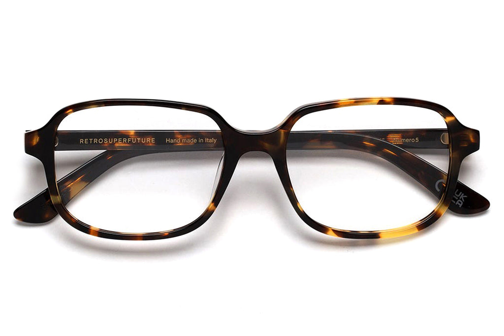 Retro Super Future® - Numero 05 Eyeglasses Burnt Havana