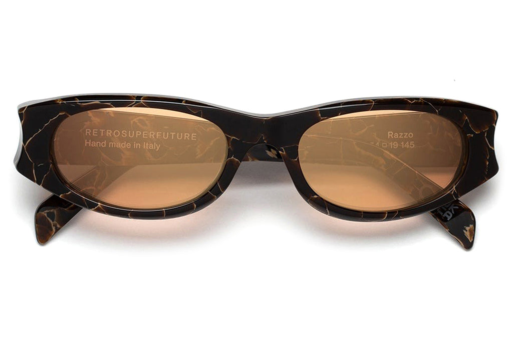 Retro Super Future® - Razzo Sunglasses Brown Marble