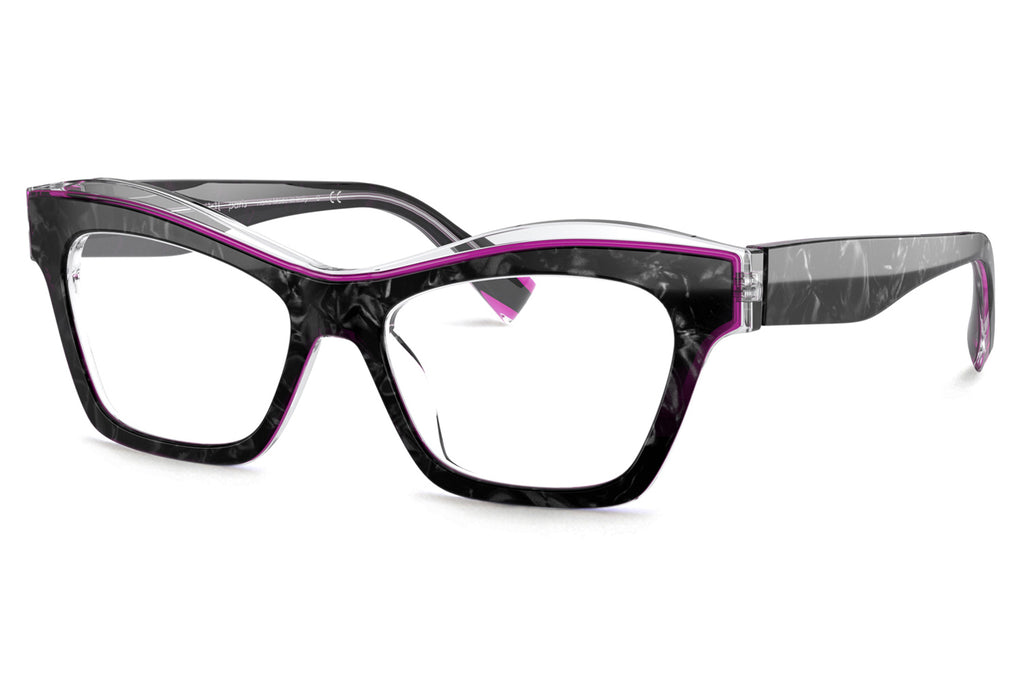 Alain Mikli - Emelynne (A03113) Eyeglasses Noir Mikli/Neon Magenta Crystal