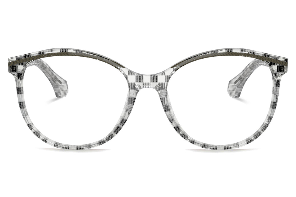 Alain Mikli - A03501 Eyeglasses Damier Black Transparent/Green