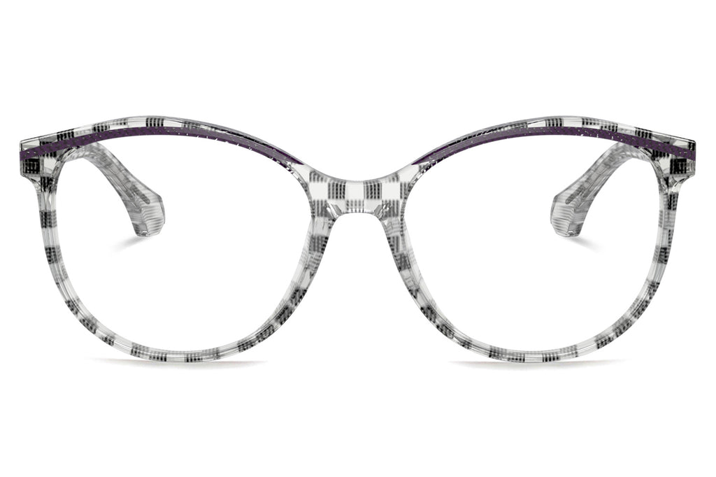 Alain Mikli - A03501 Eyeglasses Damier Black Transparent/Purple