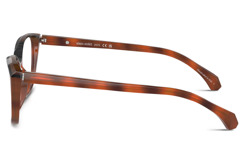 Alain Mikli - A03502 Eyeglasses Light Brown Havana/Noir Nacree