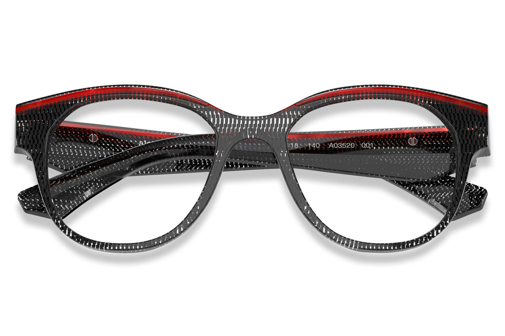 Alain Mikli - A03520 Eyeglasses Pointille Black/Rouge Nacre