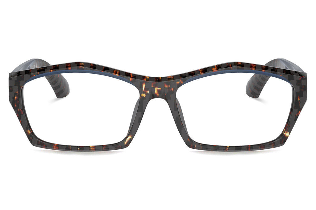 Alain Mikli - A03525 Eyeglasses Damier Brown Grey/Opal Blue