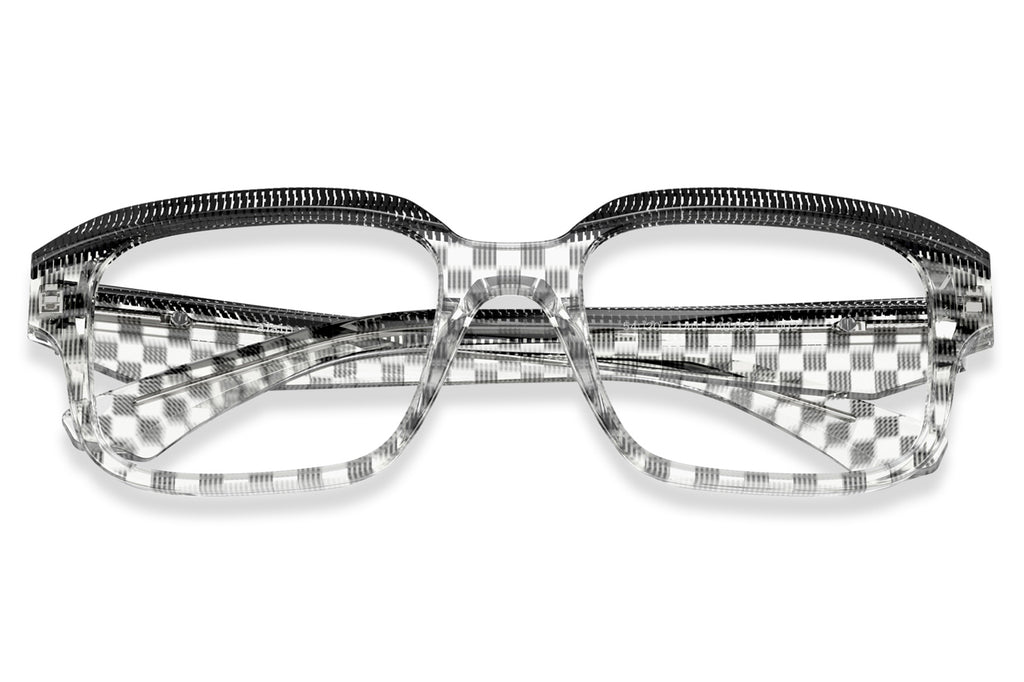 Alain Mikli - A03528 Eyeglasses New Damier Black Transparent/Black