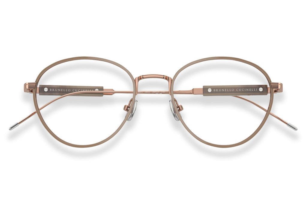 Brunello Cucinelli® BC1003T Eyeglasses - Luxury Eyewear Rose Gold/Camel