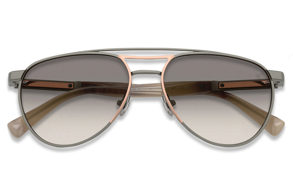 Brunello Cucinelli® BC2004ST Sunglasses - Luxury Eyewear Matte Gunmetal/Rose Gold