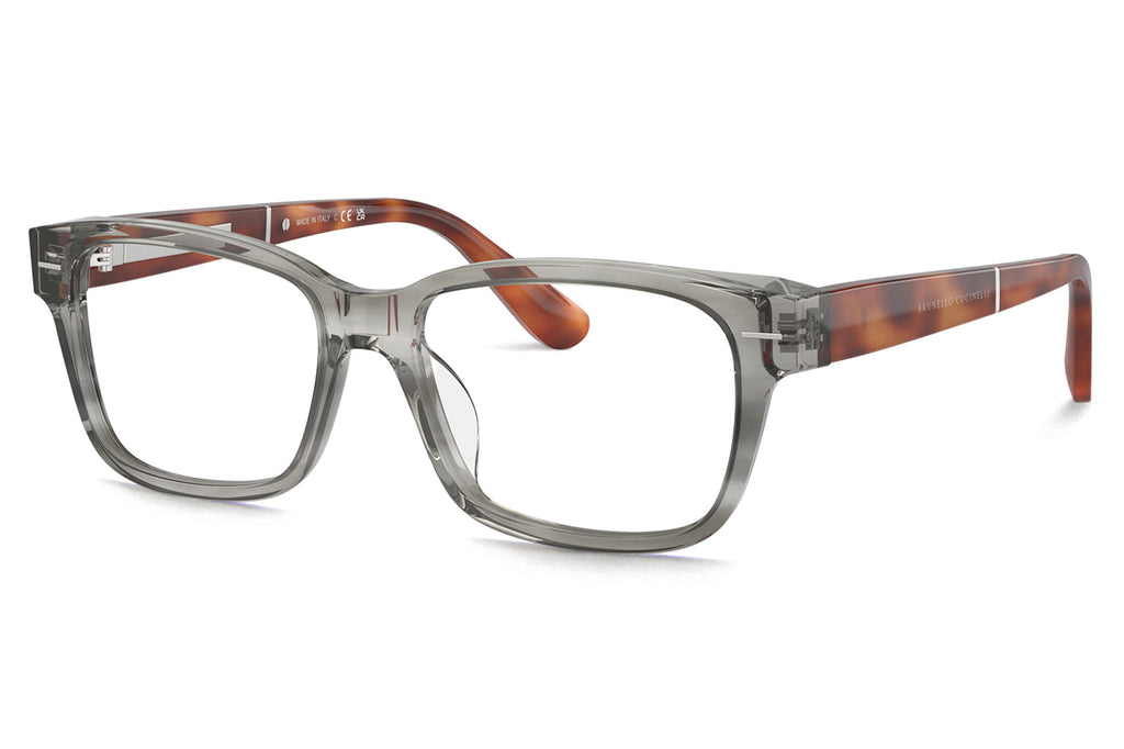 Brunello Cucinelli® BC3003 Eyeglasses - Luxury Eyewear Striped Grey