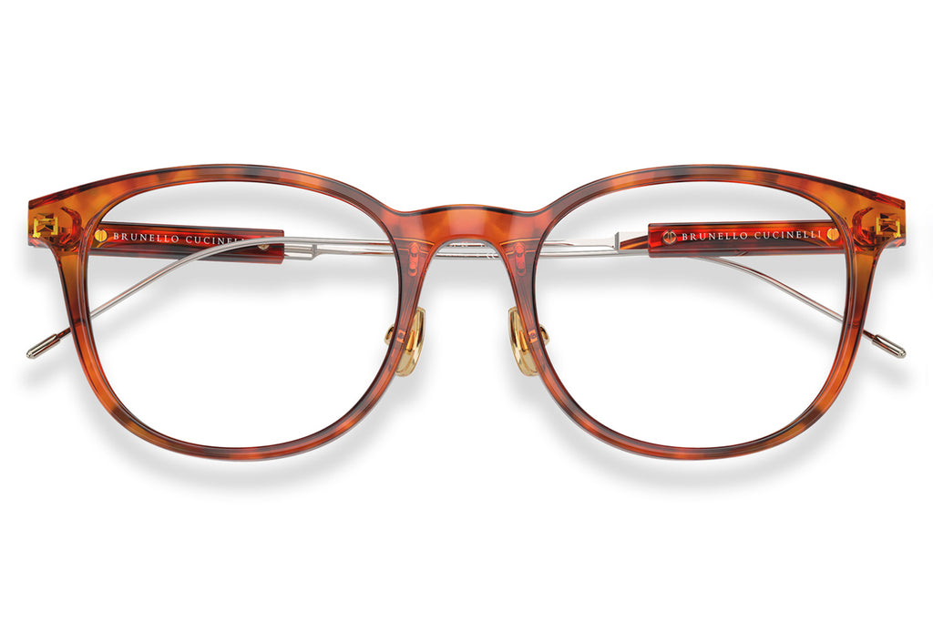 Brunello Cucinelli® BC3006 Eyeglasses - Luxury Eyewear Amber Havana