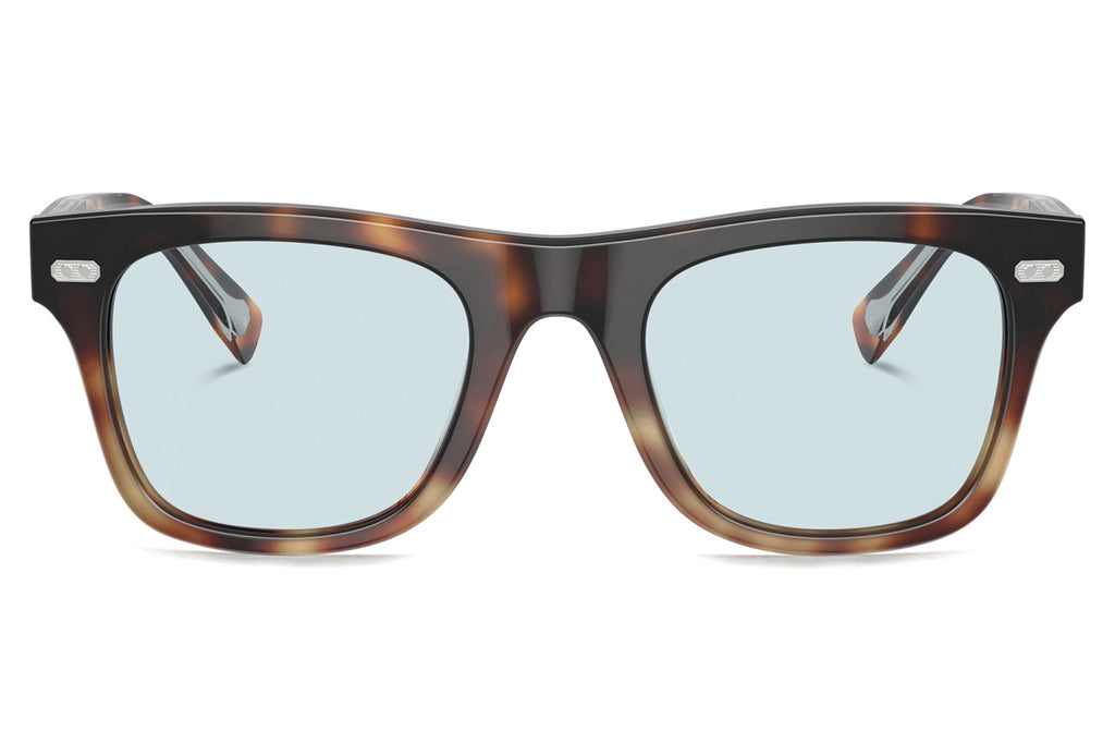 Brunello Cucinelli® BC4002S Sunglasses - Luxury Eyewear Havana with Cerulean Lenses