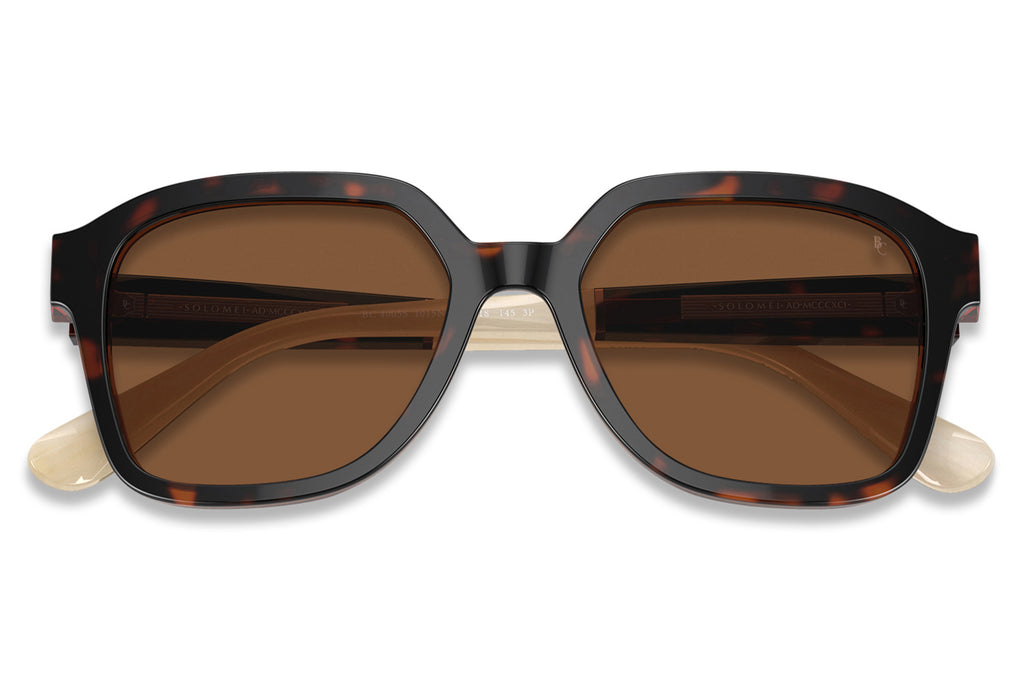 Brunello Cucinelli® BC4005S Sunglasses - Luxury Eyewear Havana with Cioccolato Polar Lenses