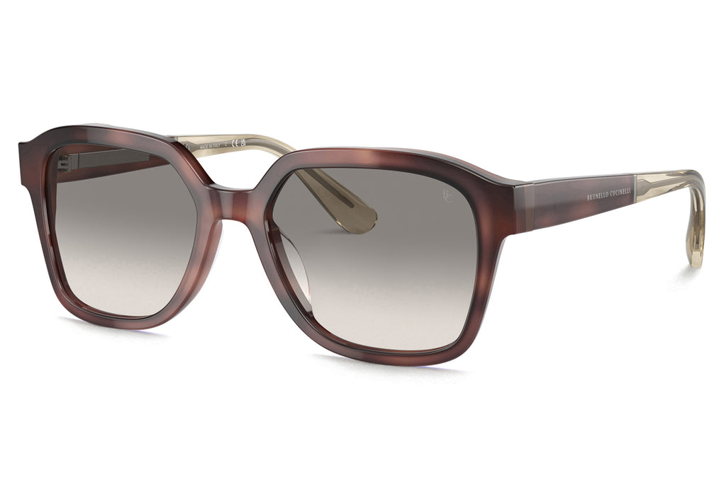 Brunello Cucinelli® BC4005S Sunglasses - Luxury Eyewear Havana with Fumo Lenses