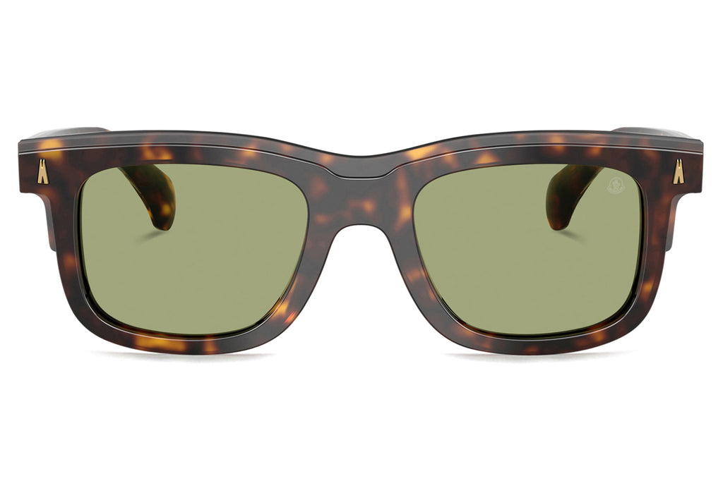 Moncler Lunettes® - Claro (ME6004) Sunglasses Brown Tortoise w/ Green Lenses