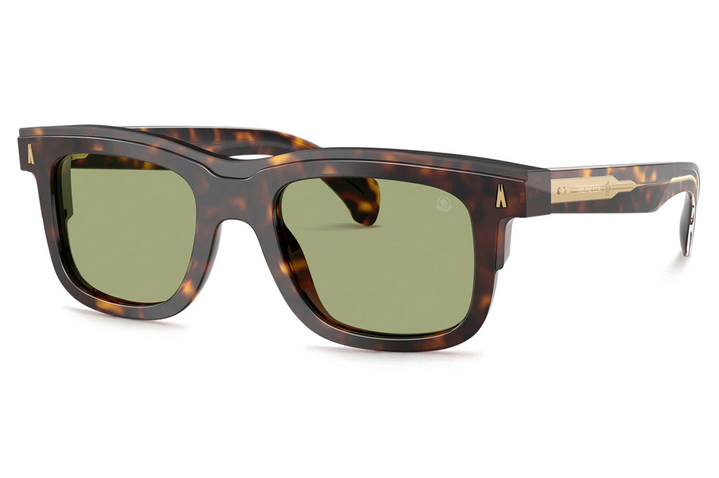 Moncler Lunettes® - Claro (ME6004) Sunglasses Brown Tortoise w/ Green Lenses