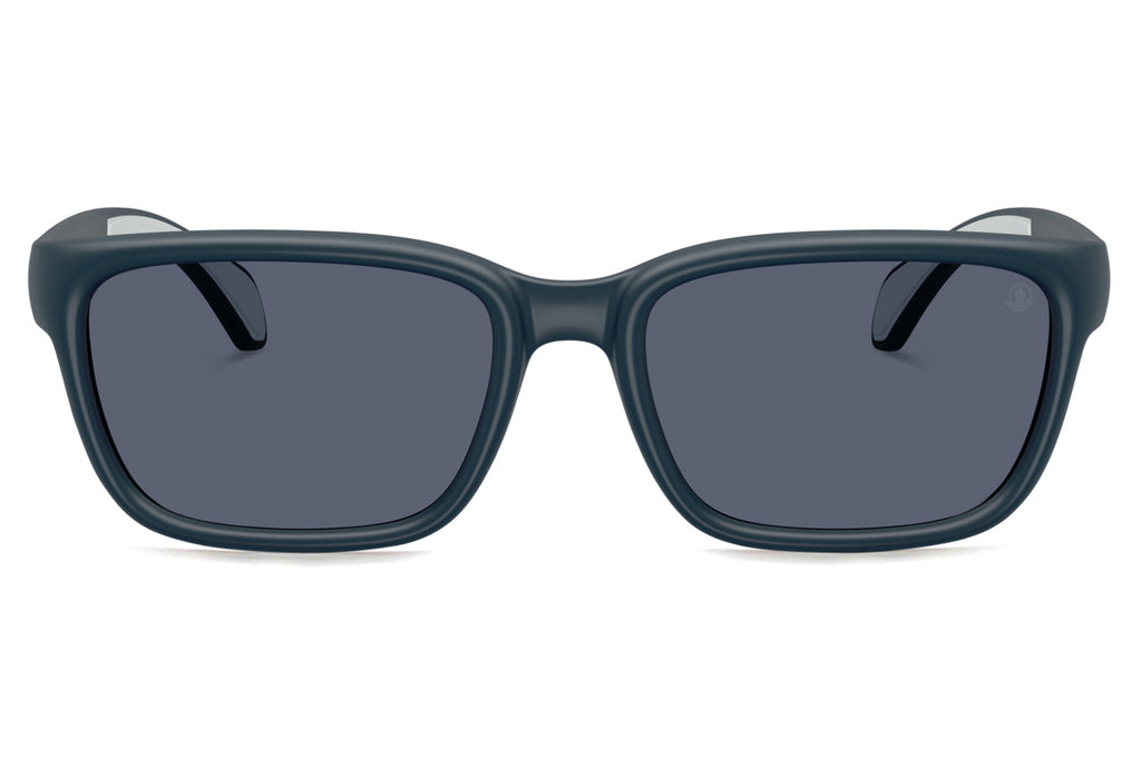 Moncler Lunettes® - Slicka (ME8002) Sunglasses Matte Blue w/ Dark Blue Polar Lenses