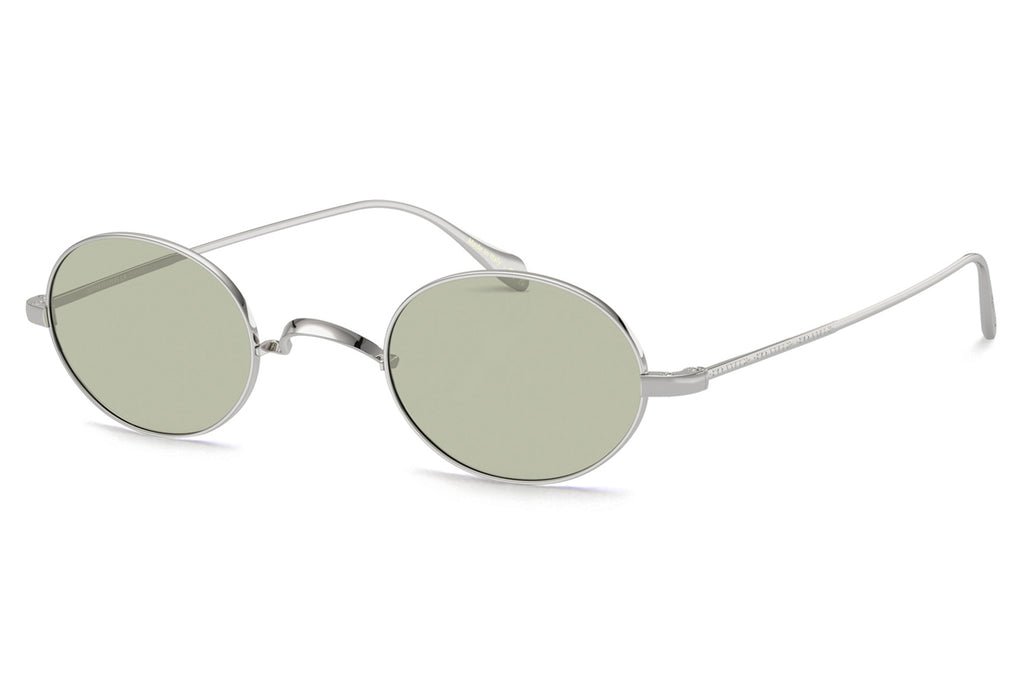 Oliver Peoples - Calidor (OV1185) Sunglasses Silver with Green Wash Lenses