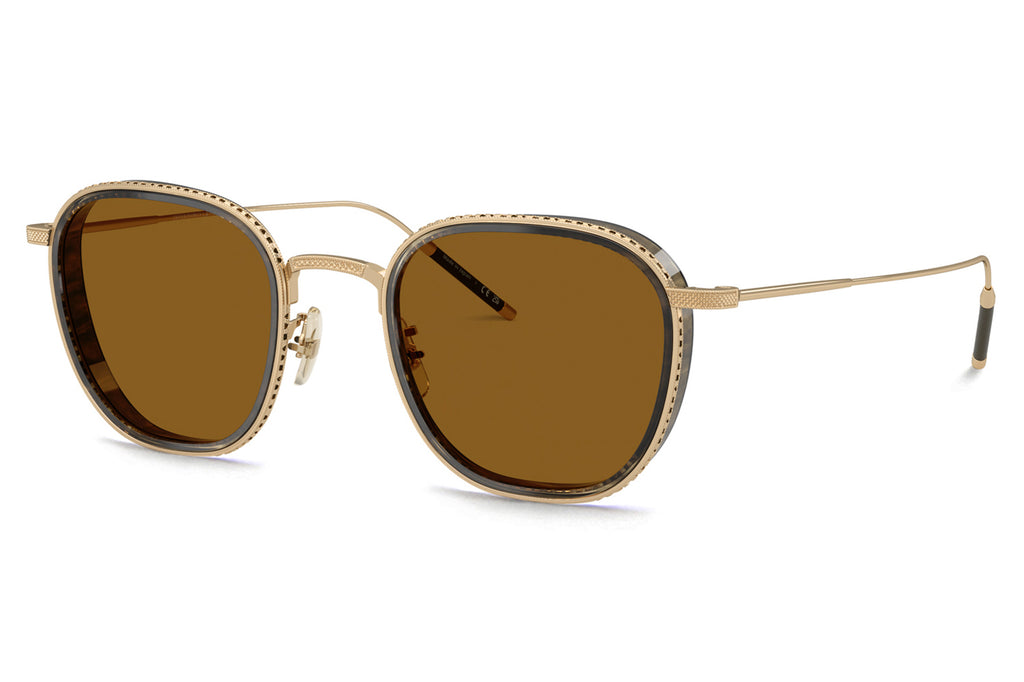 Oliver Peoples - TK-9 (OV1321ST) Sunglasses 18k Gold Plated with True Brown Lenses