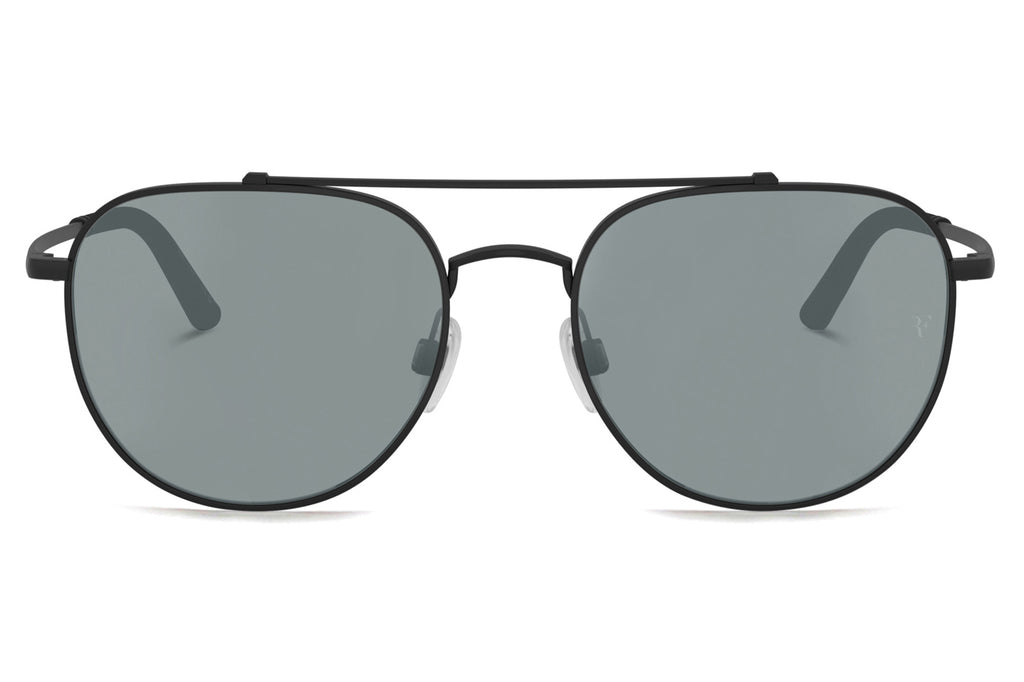 Oliver Peoples - R-10 (OV1346S) Sunglasses Matte Black with Grey Polar Flash Mirror Lenses