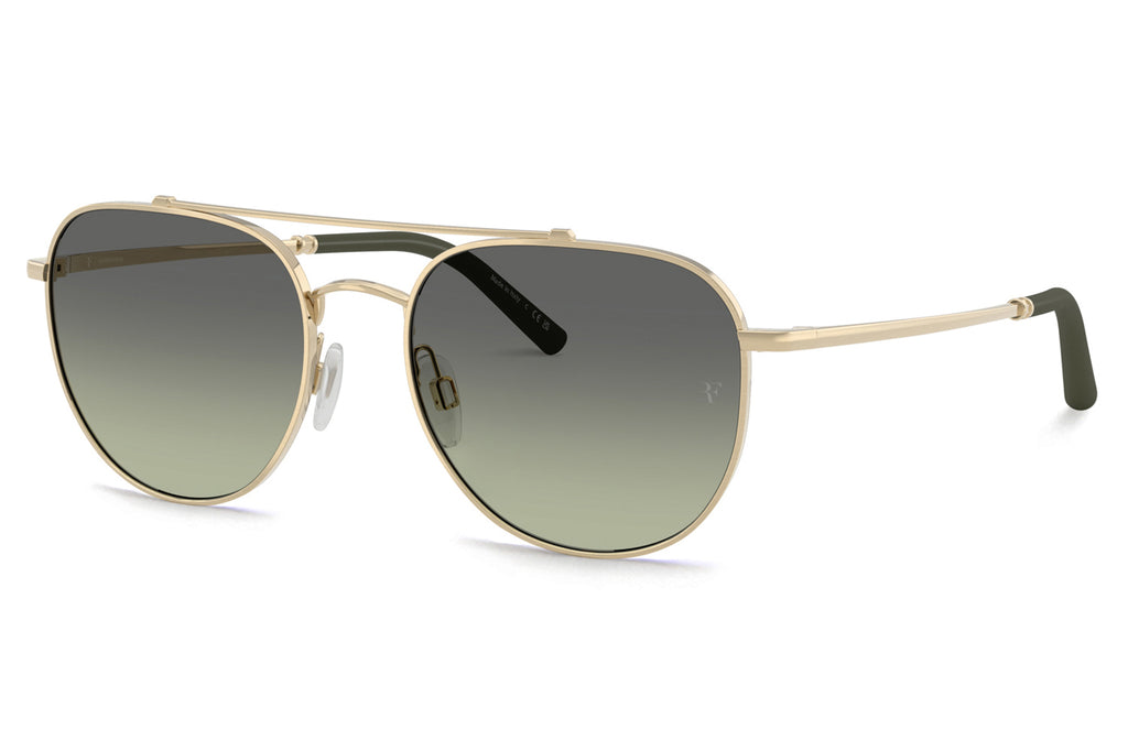 Oliver Peoples - R-10 (OV1346S) Sunglasses Brushed Gold with Forest Gradient Lenses