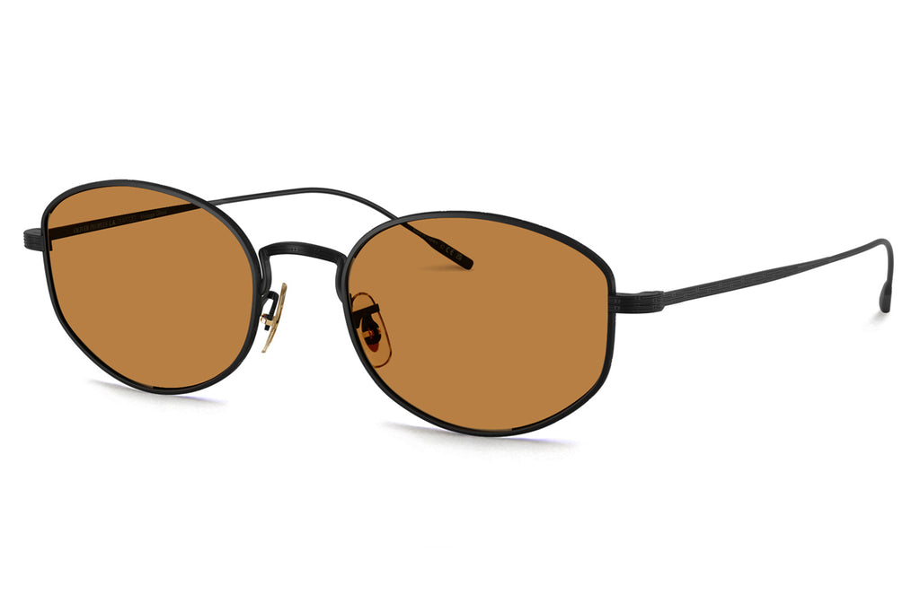 Oliver Peoples - Estra (OV1347ST) Sunglasses Matte Black with Cognac Lenses