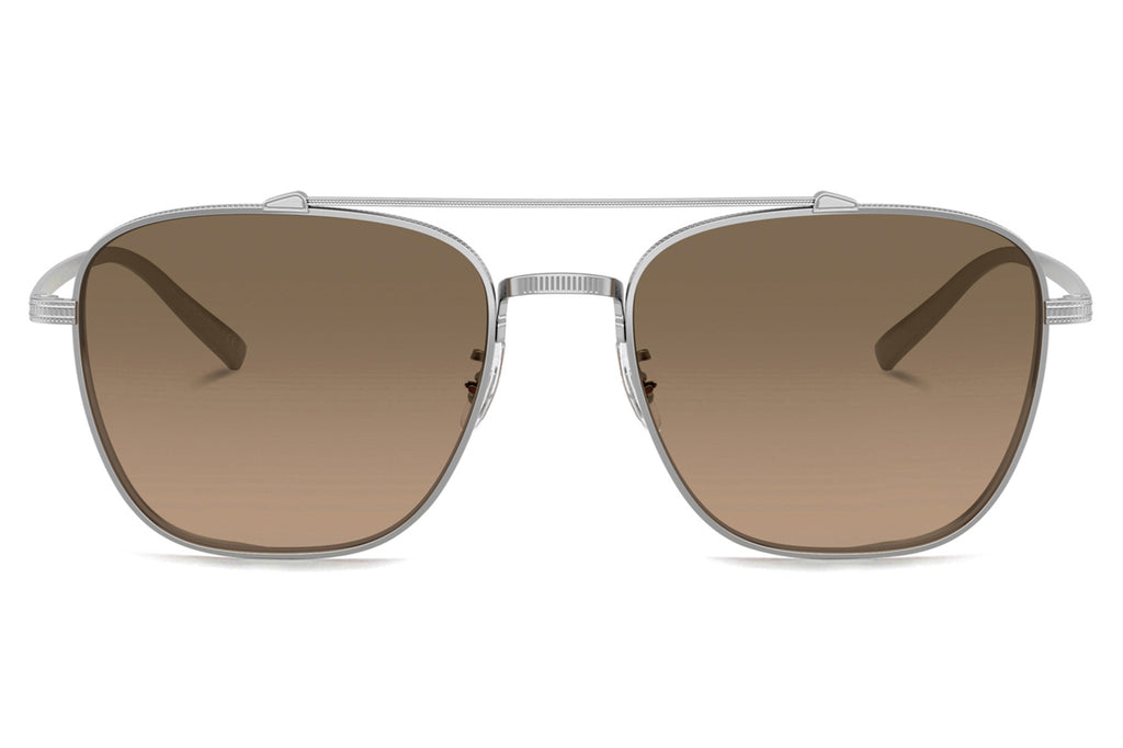 Oliver Peoples - Avison (OV1349ST) Sunglasses Silver with Sandstone Gradient Polar Lenses