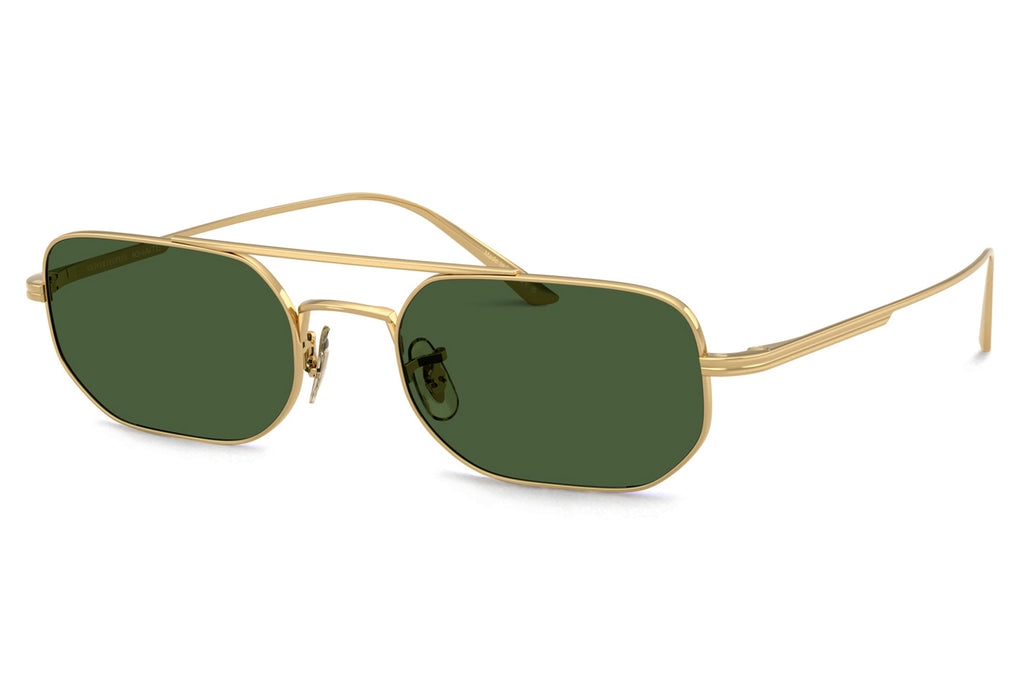 Oliver Peoples - 1989C (OV1351S) Sunglasses Gold with Vibrant Green Lenses