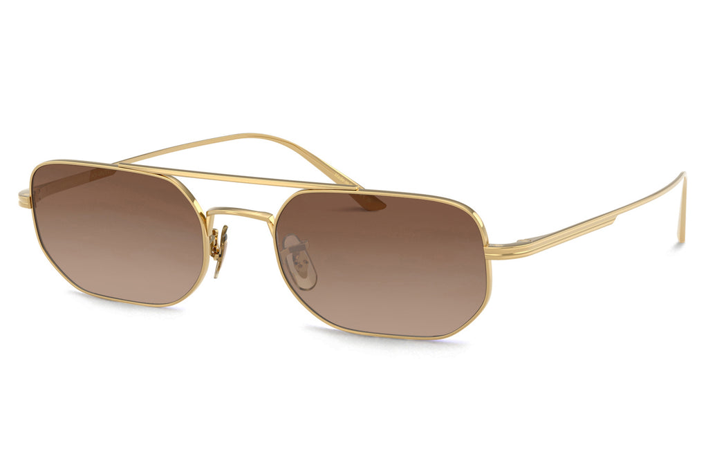 Oliver Peoples - 1989C (OV1351S) Sunglasses Gold with Dark Brown Gradient Mirror Lenses