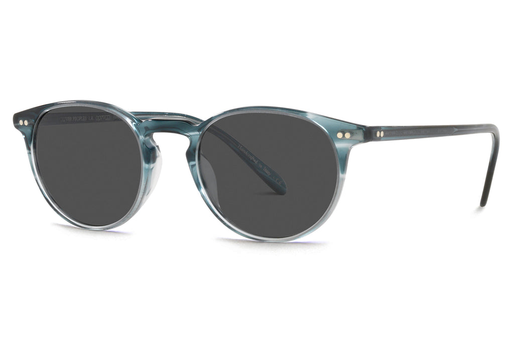 Oliver Peoples - Riley Sun (OV5004SU) Sunglasses Washed Lapis with Carbon Grey Lenses