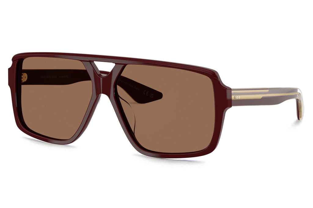 Oliver Peoples - 1977C (OV5520SU) Sunglasses Burgundy with Brown Lenses