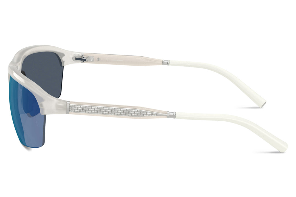 Oliver Peoples - R-6 (OV5572S) Sunglasses Warm White with Marine Flash Mirror Lenses