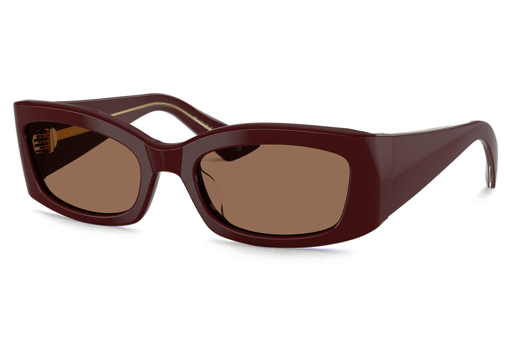 Oliver Peoples - 1993C (OV5575SU) Sunglasses Burgundy with Brown Lenses