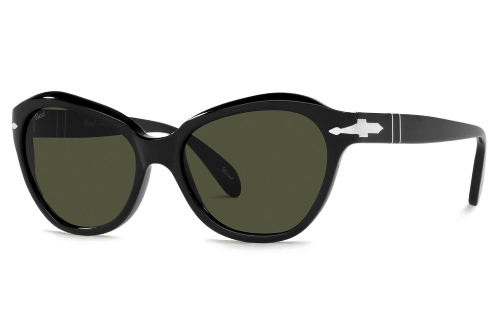 Persol - PO0582S Sunglasses Black with Green Lenses (95/31)