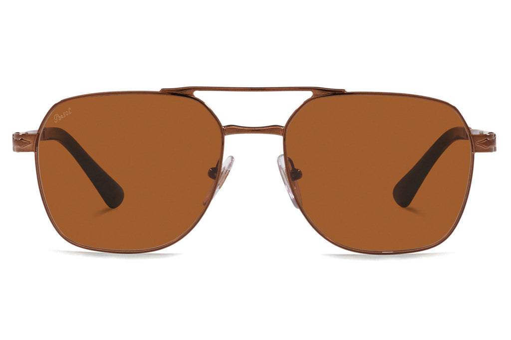 Persol - PO1004S Sunglasses Shiny Brown with Light Brown Lenses (112453)