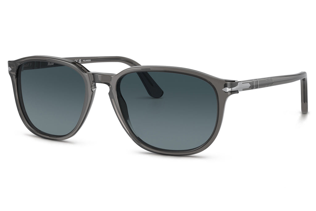 Persol - PO3019S Sunglasses Transparent Grey with Blue Gradient Lenses (1196S3)