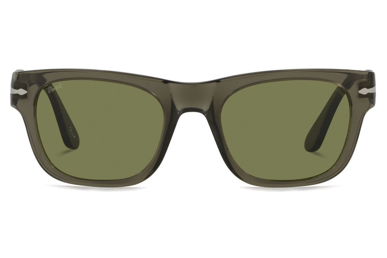 Persol PO3269S Sunglasses Specs Collective Opal Smoke with Light Green Lenses 11034E 52mm