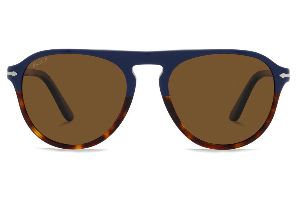 Persol - PO3302S Sunglasses Blue/Tortoise with Brown Polar Lenses (117857)