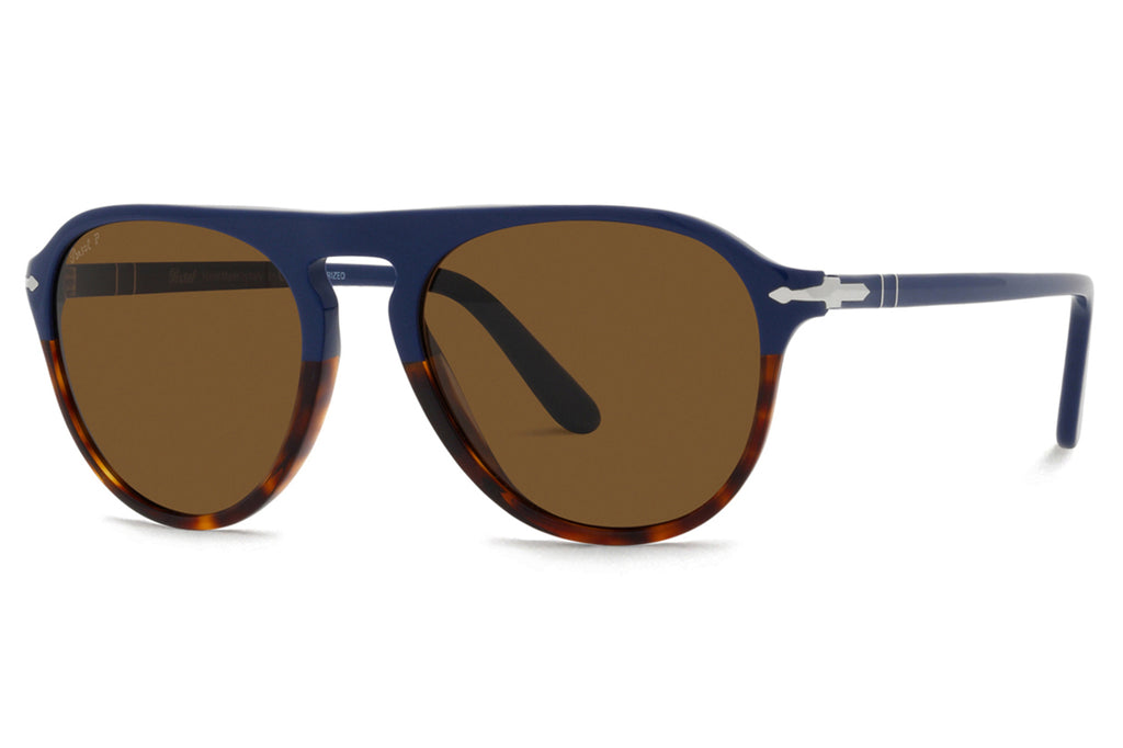 Persol - PO3302S Sunglasses Blue/Tortoise with Brown Polar Lenses (117857)