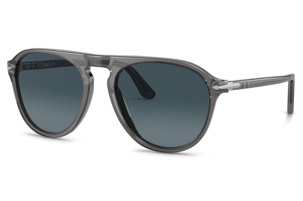 Persol - PO3302S Sunglasses Transparent Grey with Blue Gradient Lenses (1196S3)