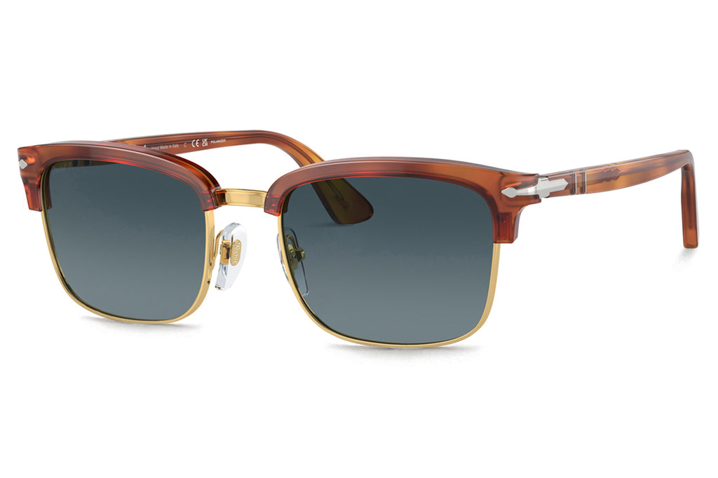 Persol - PO3327S Sunglasses Terra Di Seina with Blue Lenses (96/S3)