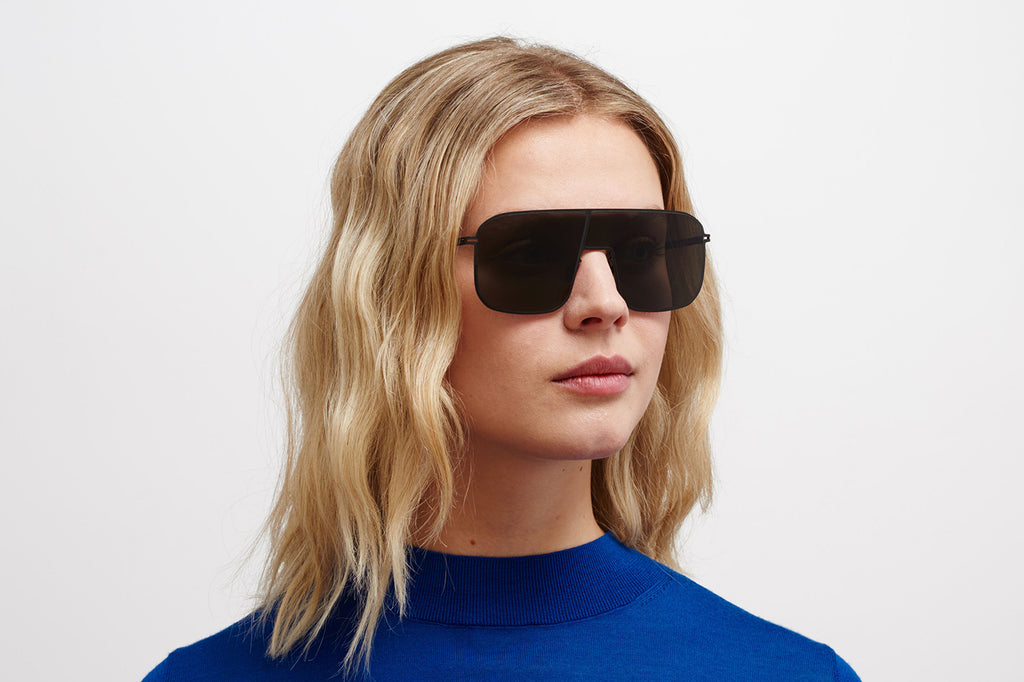 MYKITA - Studio 12.2 Sunglasses Black with Dark Grey Solid Lenses