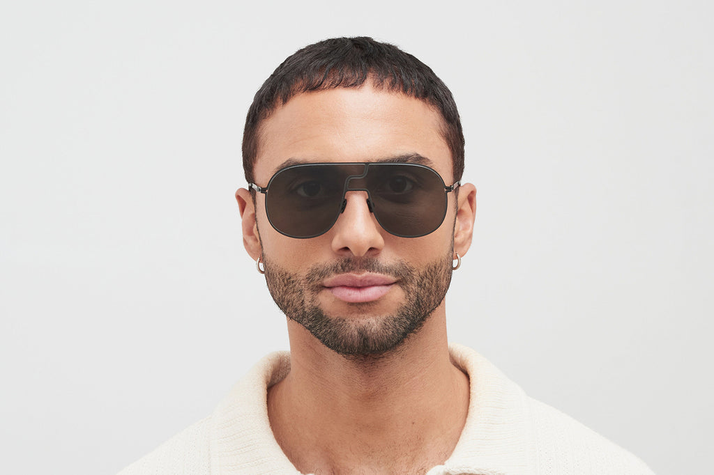 MYKITA - Studio 12.2 Sunglasses Black with Dark Grey Solid Lenses