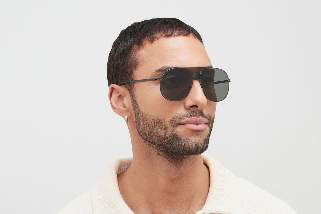 MYKITA - Studio 12.2 Sunglasses Black with Dark Grey Solid Lenses