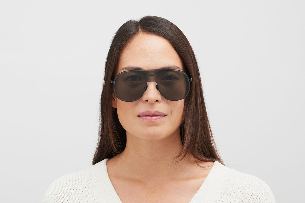 MYKITA - Studio 12.1 Sunglasses Black with Dark Grey Solid Lenses