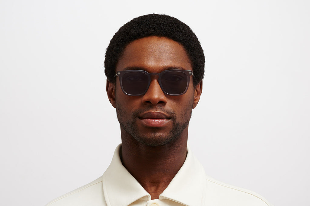 MYKITA - Borga Sunglasses Matte Smoke/Matte Silver with Polarized Pro Hi-Con Brown Lenses